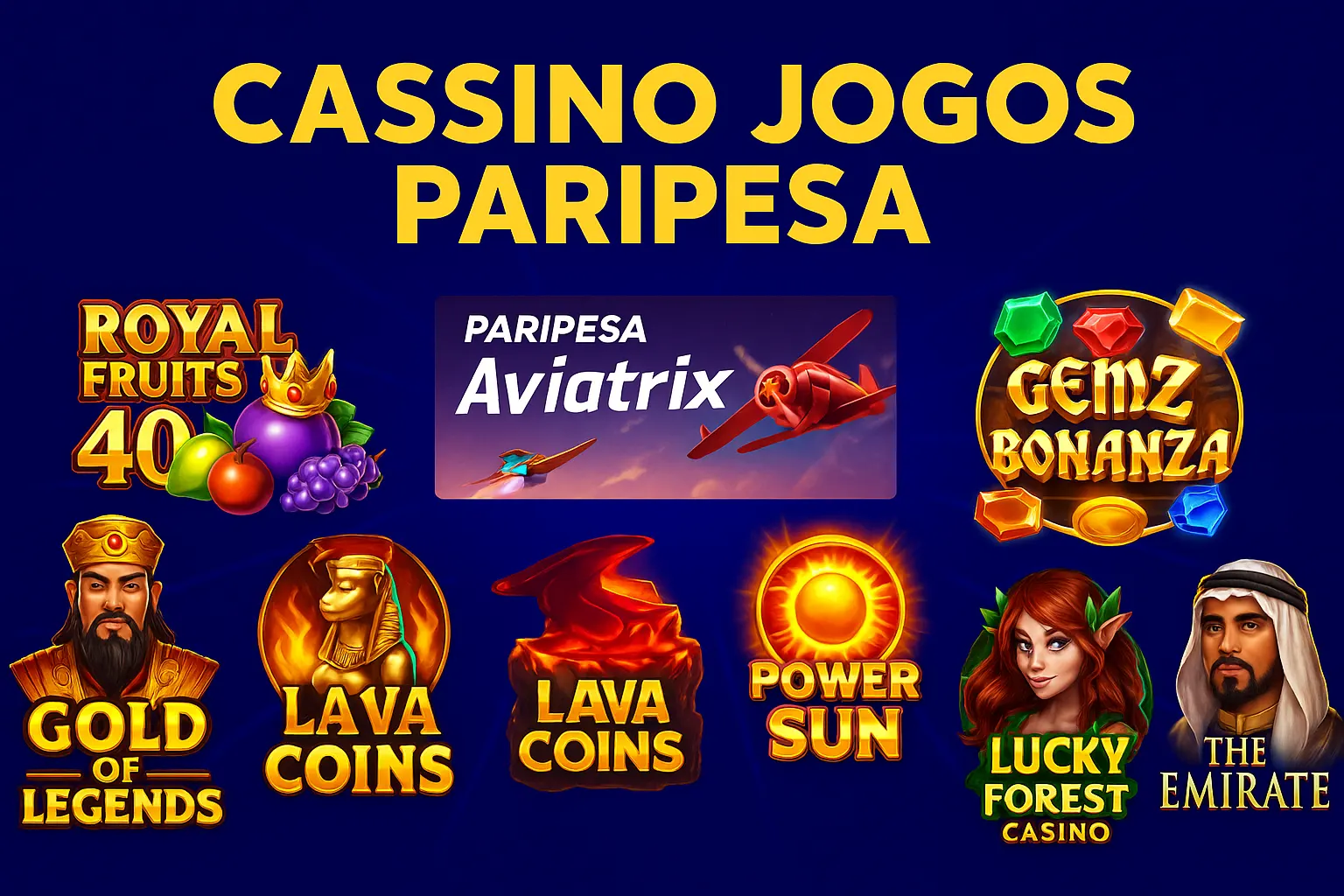Jogos de cassino online PARIPESA